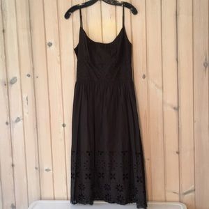 Ann Taylor Loft Brown Sun Dress Sz 10
